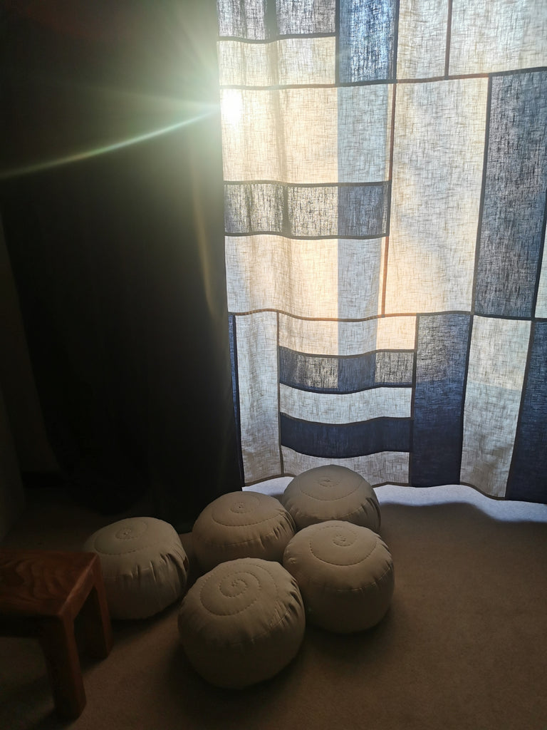 COFFE AND SKY CURTAIN STRIPES